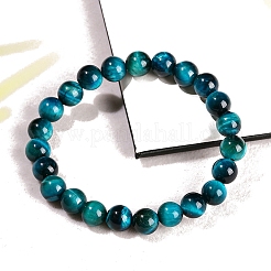 Tigre naturel bracelets de perles d'oeil&nbsp;PW-WGEF505-02