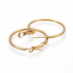 201 orecchini a cerchio in acciaio inossidabile&nbsp;EJEW-F188-24G-A