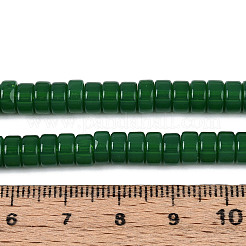 Fili di perline giada di vetro imitato&nbsp;GLAA-N027-3x6mm-02
