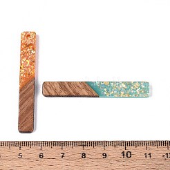 Pendenti in resina opaca e legno di noce&nbsp;RESI-T060-09M