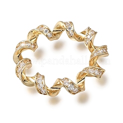 Messing micro pave klare zirkonia anhänger&nbsp;CU-CBA3569-01G-D