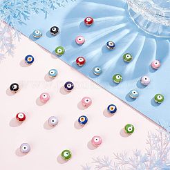Perline smaltate in lega da 64 pz 8 colori&nbsp;ENAM-NB0001-93