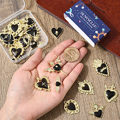 20 pendentif en alliage émaillé de style gothique&nbsp;PALLOY-SC0004-45C