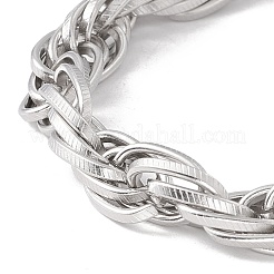 Anlaufgeschütztes Armband aus ovalen Gliederketten aus Edelstahl 304 für Männer und Frauen&nbsp;STAS-E001-05P