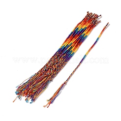 Braccialetto con cordino intrecciato in poliestere&nbsp;BJEW-I306-01D