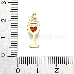 Ottone micro spianare pendenti zirconi&nbsp;X-KK-Z100-21G-02