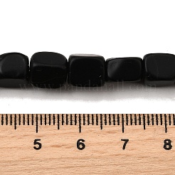Natürliche schwarze Onyxperlenstränge&nbsp;G-F791-C05