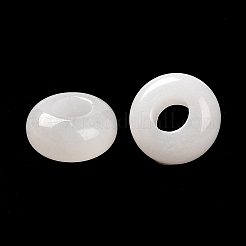 Natürliche weiße jade europäische perlen&nbsp;G-R488-02H