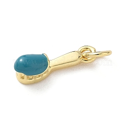 Pendentifs d'émail en laiton &nbsp;KK-A273-10G-02