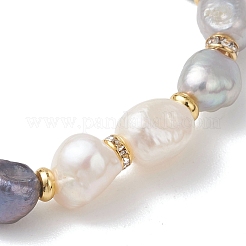 Stretch-Armbänder aus natürlichen Zuchtperlen aus Süßwasserperlen für Frauen&nbsp;BJEW-JB13387