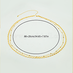 Taillenkette aus Messing mit Schmetterlingsgliedern&nbsp;GG1011