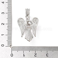 Pendenti in gabbia di perle di lega&nbsp;FIND-M012-01G-P