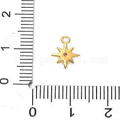 925 ciondolo a forma di stella a 8 punte in argento sterling con zirconia cubica trasparente&nbsp;STER-U009-06G-01