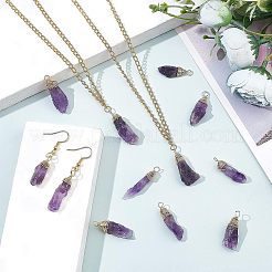 Natürlichen Amethyst Edelsteinanhänger&nbsp;FIND-FG0001-62