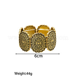 Stretch-Armbänder aus ovalen Perlen aus Legierung&nbsp;FS-WGED2CD-02