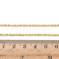 2 mm runde Gliederketten aus Messing in Hundeknochenform für Damen&nbsp;NJEW-K271-17G