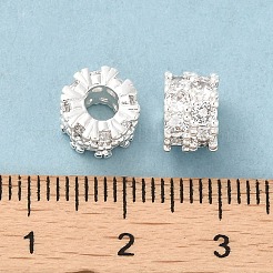 Cremagliera placcatura micro ottone spianare perline zirconi&nbsp;KK-F866-07S