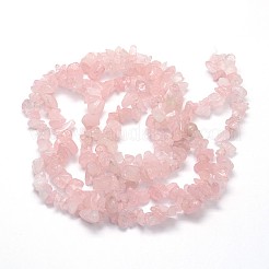 Natürlichen Rosenquarz Perlen Stränge&nbsp;G-O049-B-36