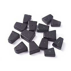 Natural Obsidian Beads, Trapezoid, 17.5~22.5x14~20x7~10mm, Hole: 0.8~1mm