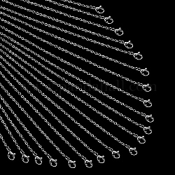 304 ожерелье нержавеющей стали, кабельные цепи, с омаром застежками, цвет нержавеющей стали, 23.6 дюйм (60 см), 2 мм
