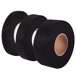 BENECREAT 3 Rolls 210 Yards Double-Sided Fabric Fusing Tape, 3 Sizes Adhesive Hem Tape Iron-on Tape for Pants Jeans Curtains Dress Sewing Fabric Clothes, 70 Yards/Roll - Black