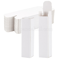 Cajas de cartón, para la barra de labios, Rectángulo, blanco, 2.1x2.1x8.5 cm