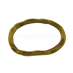 Alloy Oval Linking Rings, Tibetan Style, Cadmium Free & Nickel Free & Lead Free, Antique Golden, 38x27x3mm, about 270pcs/1000g