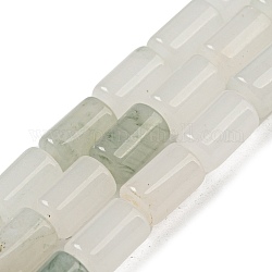 Abalorios naturales del jade hebras, columna, 10x6mm, agujero: 0.8 mm, aproximamente 40 pcs / cadena, 15.67'' (39.8 cm)