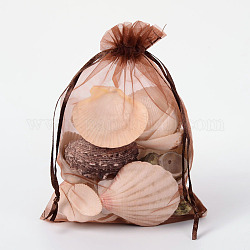 Bolsas de regalo de organza con cordón, bolsas de joyería, banquete de boda favor de navidad bolsas de regalo, chocolate, 18x13 cm