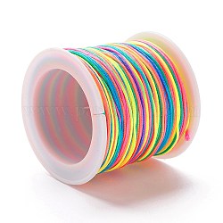 Плетеной нейлоновой нити, DIY материал для изготовления ювелирных изделий, красочный, 0.8 мм, 100 ярдов / рулон
