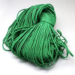 7 внутренние сердечники веревки из полиэстера и спандекса, для изготовления веревочных браслетов, зелёные, 4 мм, около 109.36 ярда (100 м) / пачка, 420~500 г / пачка