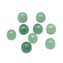 Natürliche grüne Onyx-Achat-Cabochons, halbrund / Dome, 4x1.5~2.5 mm