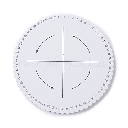 Ева диск диск, доска макраме, браслет плетеный шнур, ремесленный инструмент, плоско-круглые, белые, 15x0.95 см