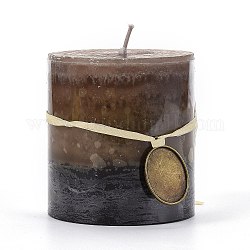Бездымные свечи для ароматерапии в форме колонны, с коробкой, для свадьбы, вечеринка, Votives, масляные горелки и украшения для дома, верблюжие, 7x7.65 см