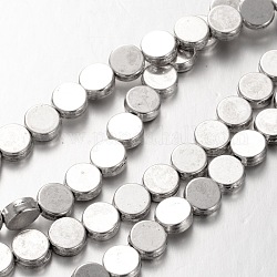 Ronds plats de style tibétain brins en alliage de perles, Sans cadmium & sans nickel & sans plomb, 7x3mm, Trou: 1mm, Environ 30 pcs/chapelet
