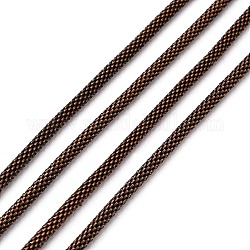 Chaînes de maillage en fer de réseau, non soudée, sans plomb et sans nickel, avec bobine, couleur de cuivre rouge, épaisseur de 3.2mm, environ 328.08 pied (100 m)/rouleau