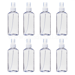 200 ml botellas de spray de plástico para mascotas recargables, botellas de bomba vacías para líquido, Claro, 5.3x15.7 cm, capacidad: 200ml (6.76 fl. oz)