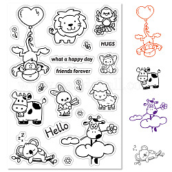 Custom PVC Plastic Clear Stamps, for DIY Scrapbooking, Photo Album Decorative, Cards Making, Stamp Sheets, Film Frame, Other Animal, 160x110x3mm