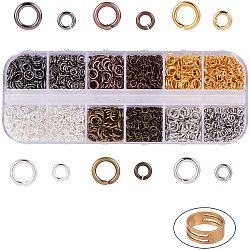 Anelli di salto aperti anelli di salto in ottone, colore misto, 130x50x15mm