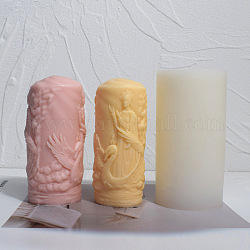 Moules en silicone pour bougie déesse, pour la fabrication de bougies parfumées, humaine, 6x12.5 cm