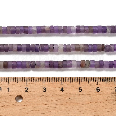 Natürlichen Amethyst Perlen Stränge&nbsp;G-P575-B38-4x2mm-1