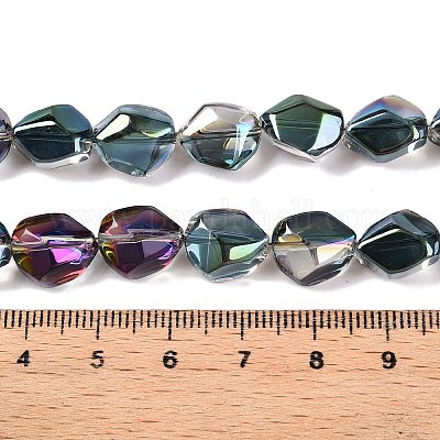 Chapelets de perles en verre électroplaqué&nbsp;EGLA-T021-10I-1