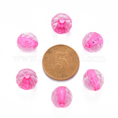 Perles en acrylique transparente&nbsp;TACR-S154-10A-82-1