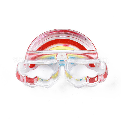 Perle di smalto acrilico trasparente&nbsp;X-OACR-N130-026-03-1