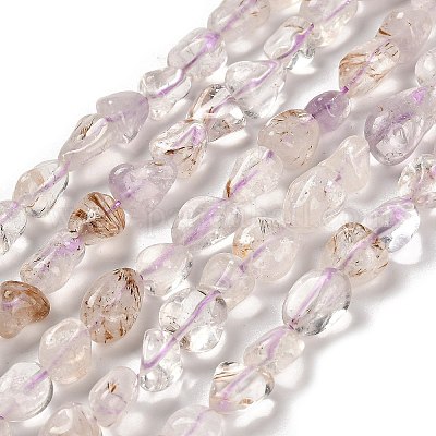 Natürlichen Amethyst Perlen Stränge&nbsp;G-P497-01E-60-1