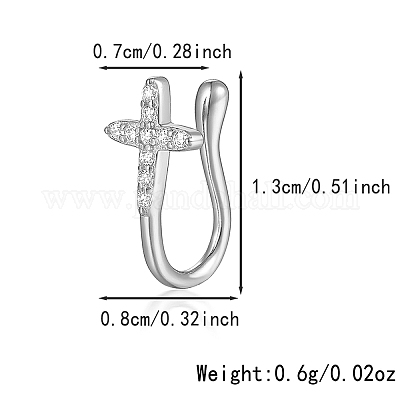 Orecchini Da Naso In Argento Sterling 925 Con Zirconia Cubica - Set Da 24 Pezzi Con Custodia
