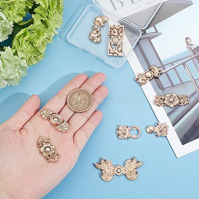 NBEADS 8 Pcs Alloy Adjustable Waist Buckles, 8 Styles Metal Adjustable  Waist Tightener Clip Pant Jean Tightener Buttons Moon Flower Snap Fastener  Clip