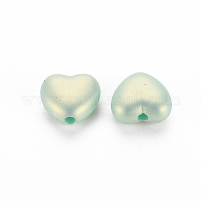 Sprühlackierte opake Acrylperlen&nbsp;ACRP-S679-34-1