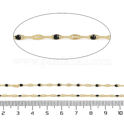 Catene in ottone placcate a cremagliera&nbsp;AJEW-Q153-02G-02-1