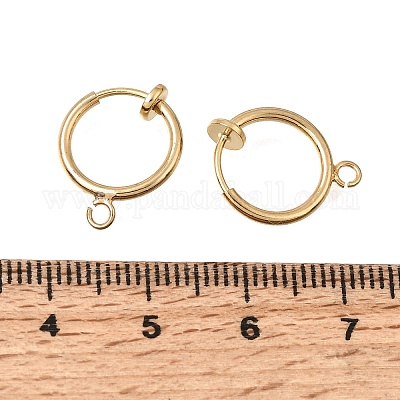 Ohrclips aus Messing&nbsp;KK-CBA2395-04G-1